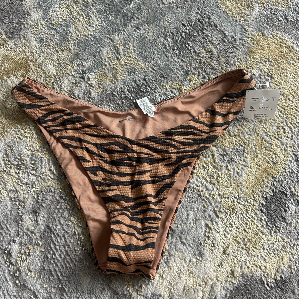 Zara Animal Print Bikini Bottom